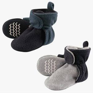 Hudson Baby fleece booties. 3T.‎ 2 pack.